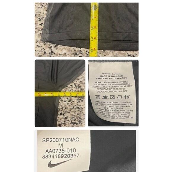 Nike Dri-FIT Referee Jersey Polo Shirt Black Men’s Medium AA0735-010 Sports - Picture 6 of 8